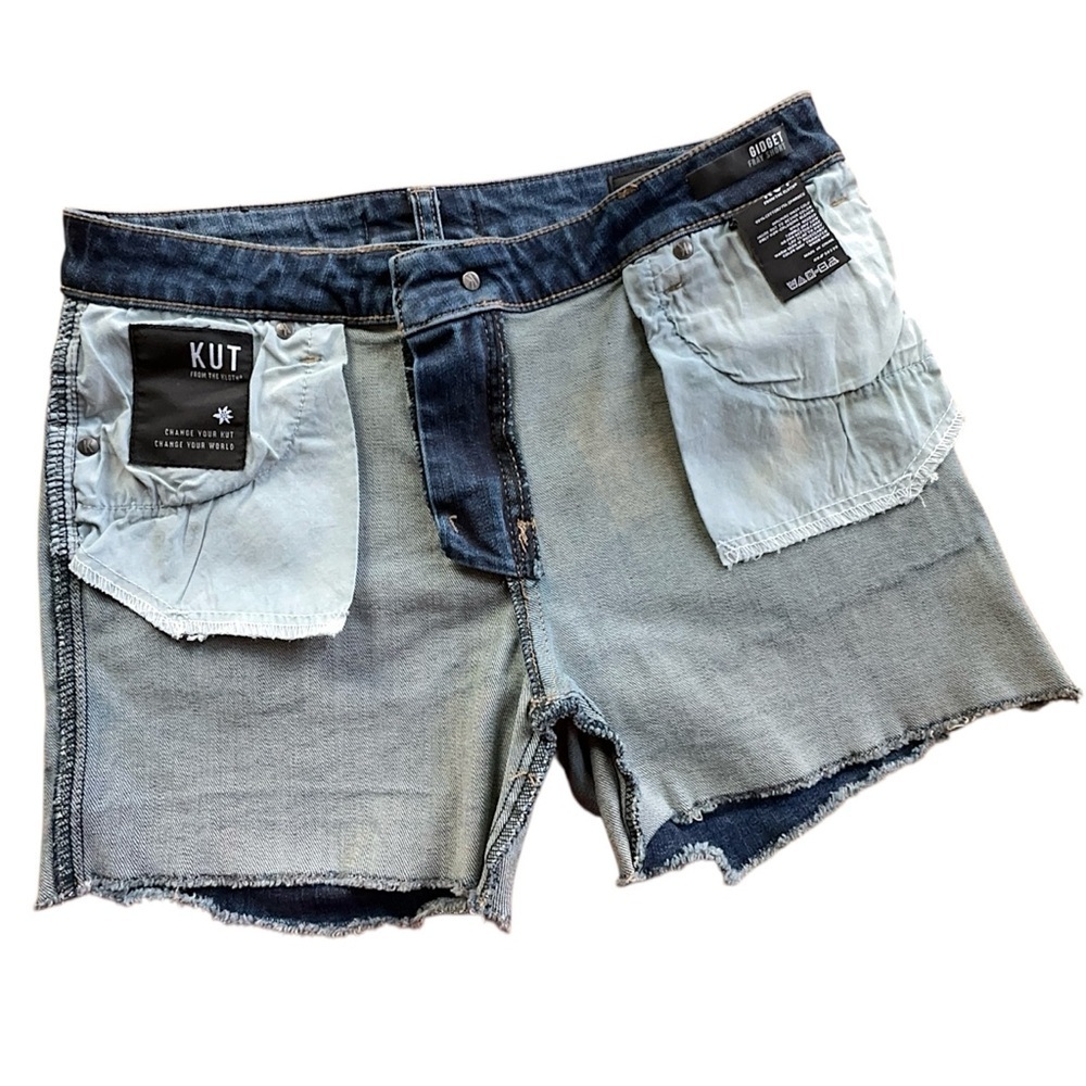 KUT FROM THE KLOTH | NWOT GIDGET FRAY MID-RISE DENIM SHORTS | 6 - Picture 6 of 9